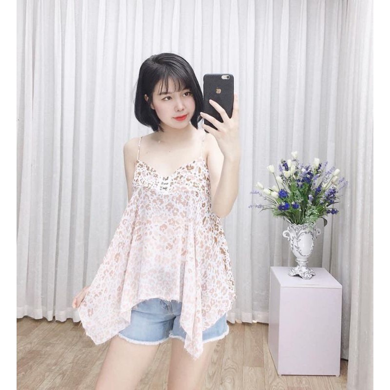 Áo hai dây chất vải mát