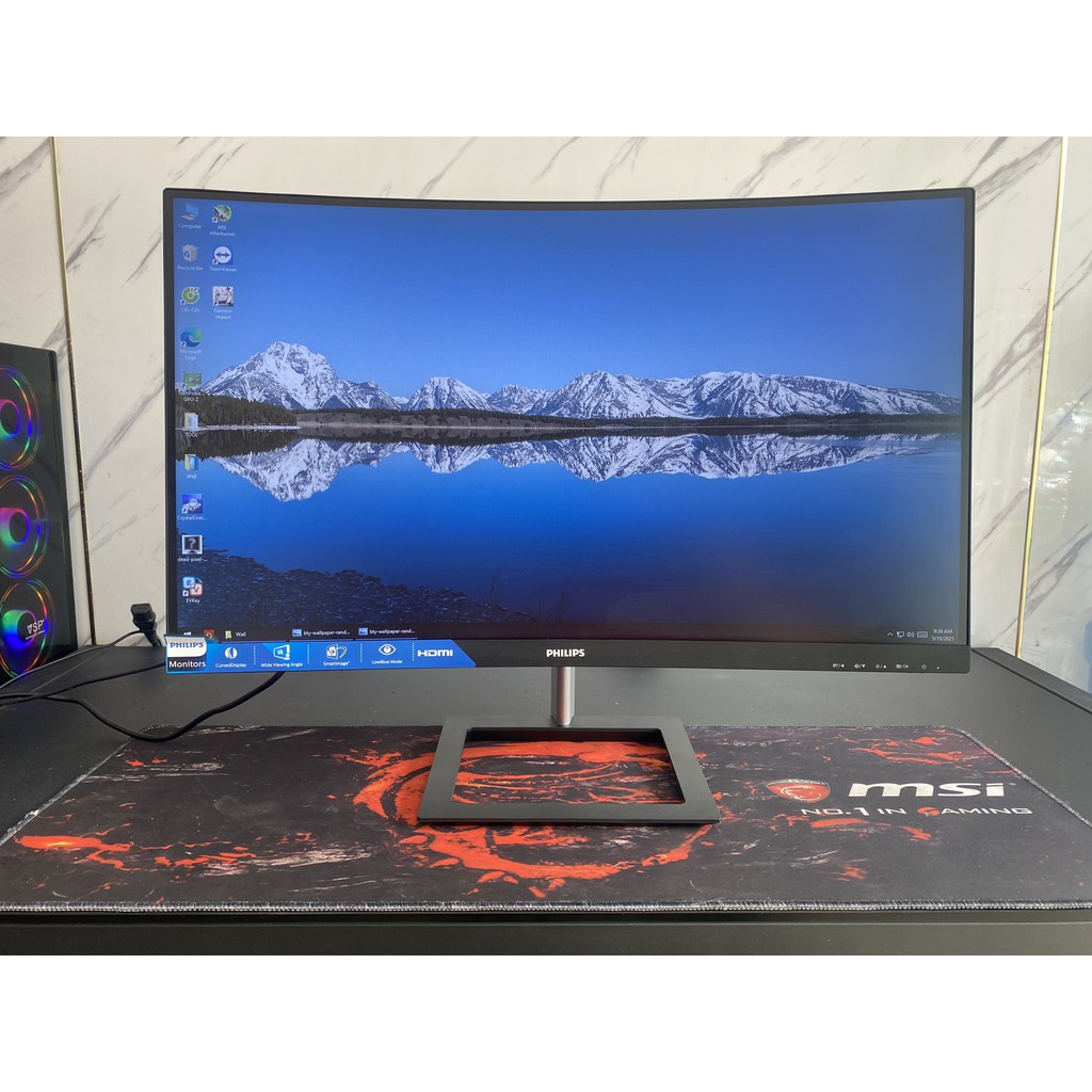 Màn hình cong Full HD 271E1C 75HZ Công nghệ AMD FreeSync CÒN BH 2022 | BigBuy360 - bigbuy360.vn
