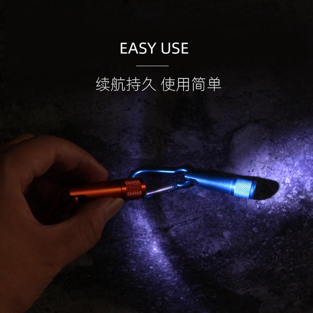 Móc Khóa Đèn Pin Siêu Sáng Bằng Nhôm Nhiều Màu Sắc