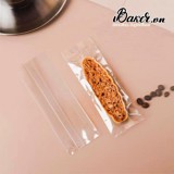 100 Túi đựng Bánh Thuyền/ Bánh quy dài trắng trong suốt (5x14.5cm)
