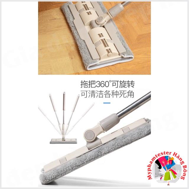 Chổi lau nhà khô bản lau xoay 360 độ hàng cao cấp 2 loại
