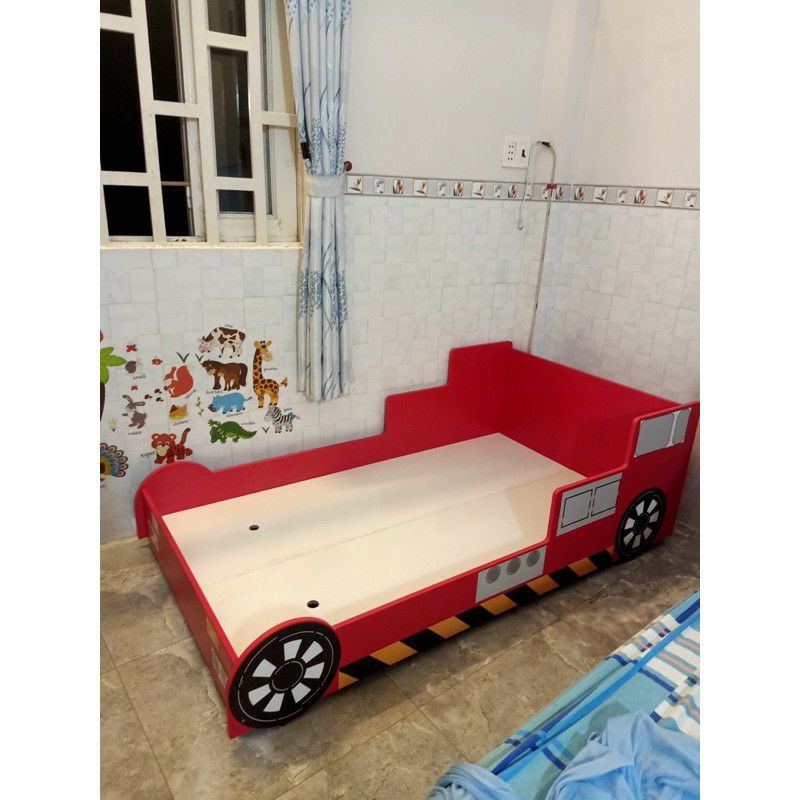 giường ô tô cho bé gỗ MDF nhập khẩu 1m9 | BigBuy360 - bigbuy360.vn