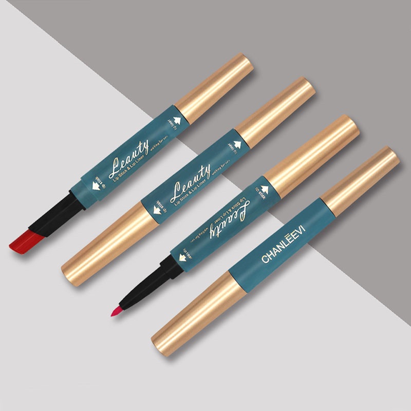 Son Môi Kiêm Bút Kẻ Viền Môi Handaiyan Thiết Kế Hai Đầu Chống Thấm Nước Lâu Trôi Với 6 Màu Lựa Chọn