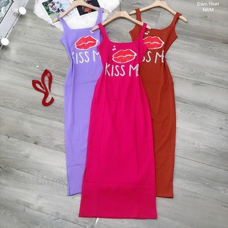 Đầm thun môi xinh phom body