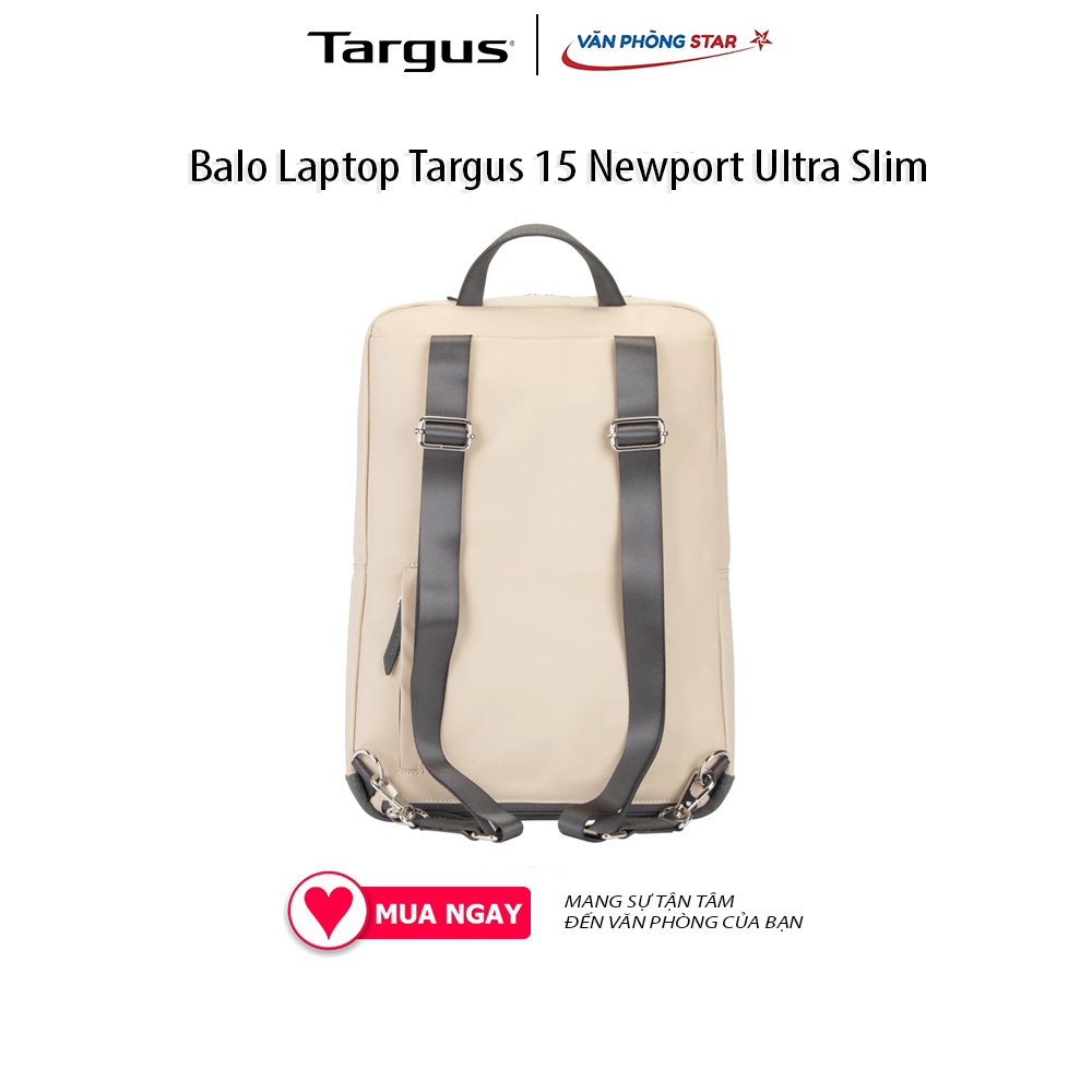Balo Laptop 15.6 inch TARGUS Newport Ultra Slim Backpack TBB59806GL-70 chính hãng tại Vanphongstar Bảo hành 1 năm