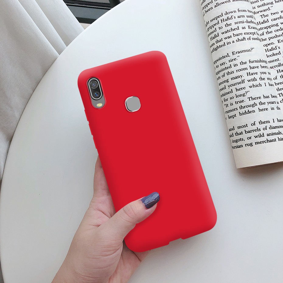 Ốp điện thoại silicon mềm bề mặt nhám màu kẹo thích hợp cho Vivo Y11 2019 Y11 2019 1906 Vivoy11