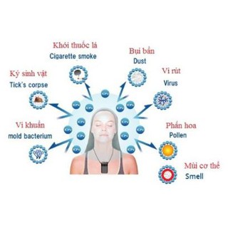 Bộ tạo ion âm 10 râu 100 triệu ion, công suất cao khử khói khử mùi
