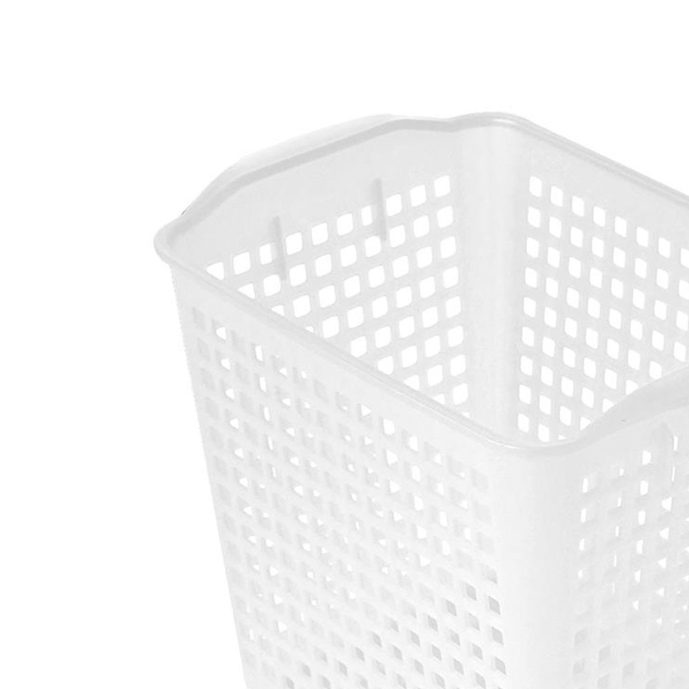 HomeBase KECH Rổ nhựa dùng trong nhà bếp Thái Lan 5187 W14xD19.6xH16.5cm màu trắng