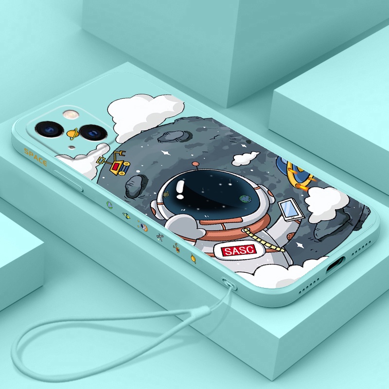 Ốp Điện Thoại Silicon Mềm Hình Nasa Cho iPhone 7 Plus 8 Plus xs max xr 11 pro max 12 pro max 13 pro max 14 max 14 pro 14 pro max
