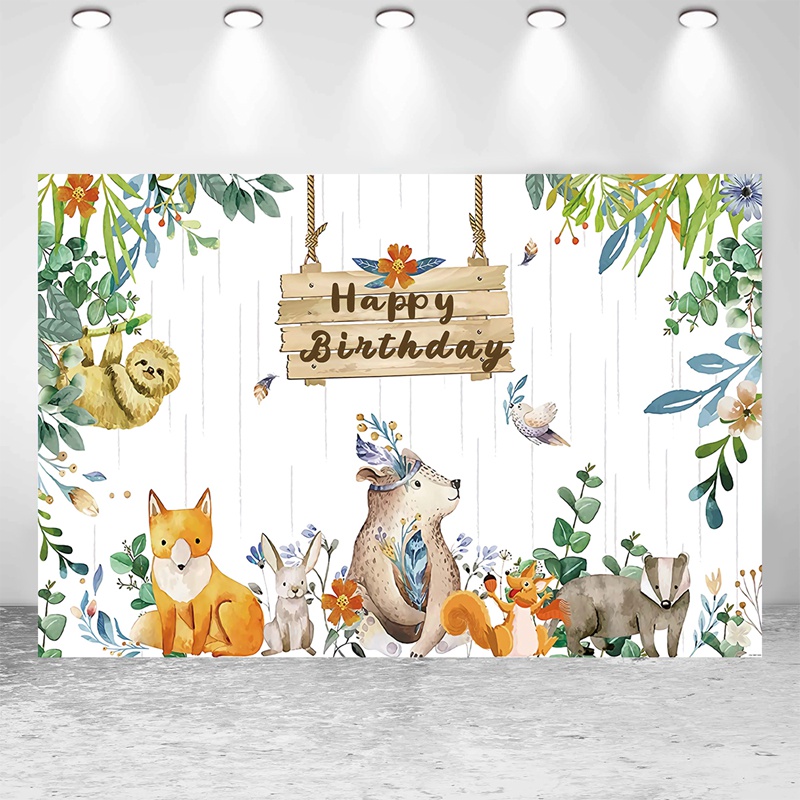 Phông Nền Chụp Ảnh Phong Cách Rừng Cây Nhiệt Đới Độc Đáo Cho Bé Sơ Sinh