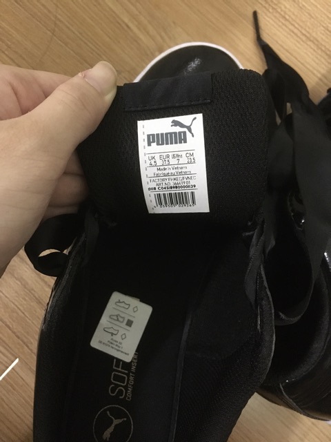 Pass Giày Puma Vikky Platform Ribbon Auth(New 98%)