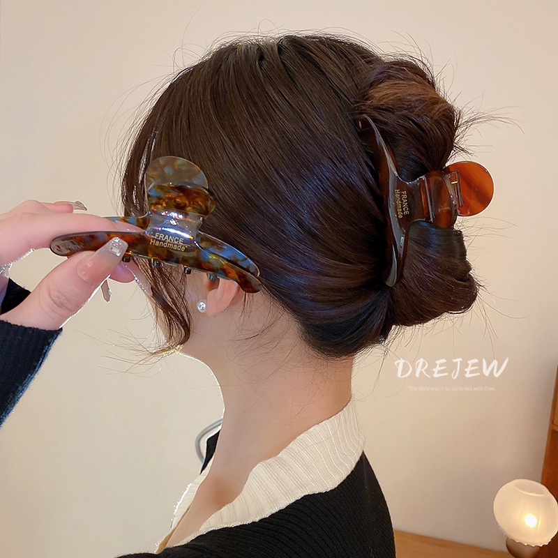 DREJEW Kẹp tóc hình học thời trang dễ phối đồ