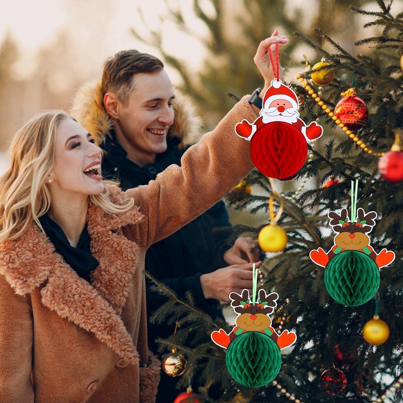 Set 3 Phụ Kiện Treo Trang Trí Cây Thông Giáng Sinh 2022 2023