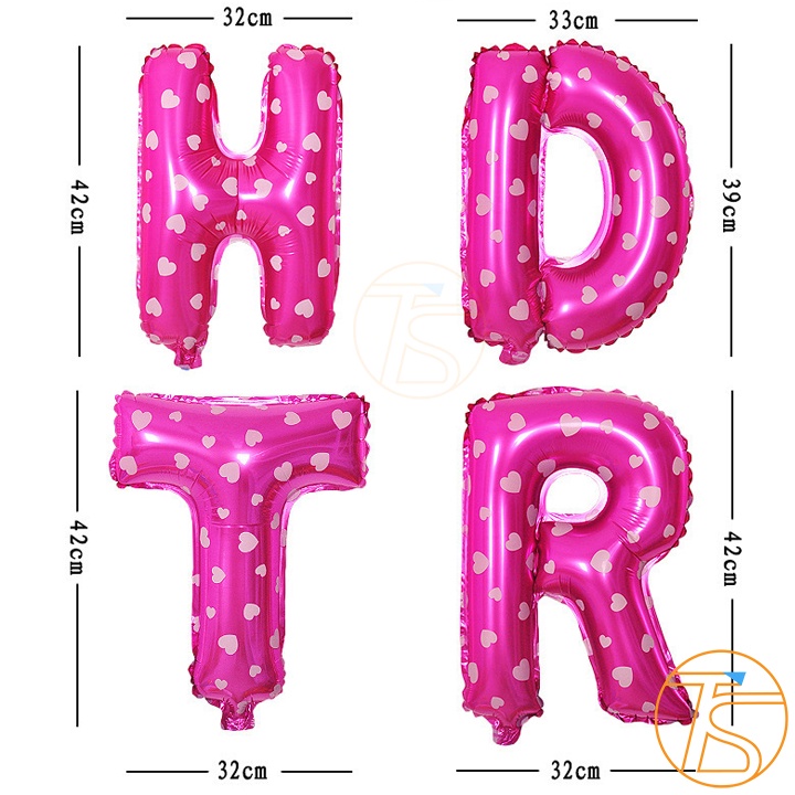 Bong bóng Chữ Happy Birthday Kèm Dây Treo Để Trang Trí Sinh Nhật