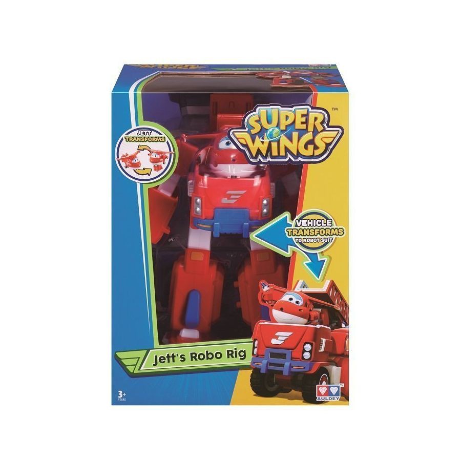 Đồ chơi SUPERWINGS - Robot biến hình kết hợp xe cứu hộ nhỏ - Jett Tia Chớp - Mã SP YW720311