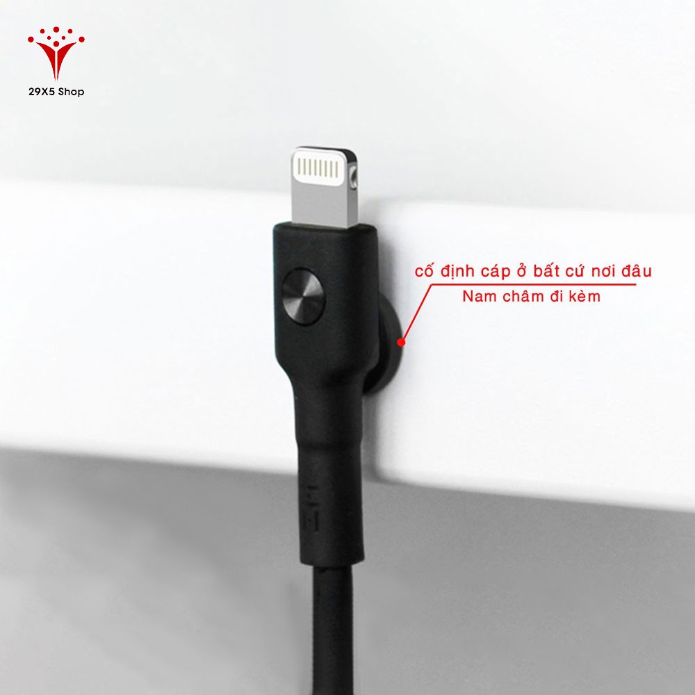 Cáp sạc USB to Lightning ZMI AL823 (30Cm) - Dây bọc dù siêu bền cho các dòng Iphone - 29X5 Shop