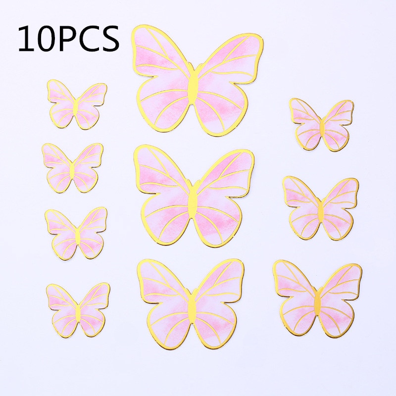 Set 10 Phụ Kiện Trang Trí Bánh Kem Hình Chữ Happy Birthday