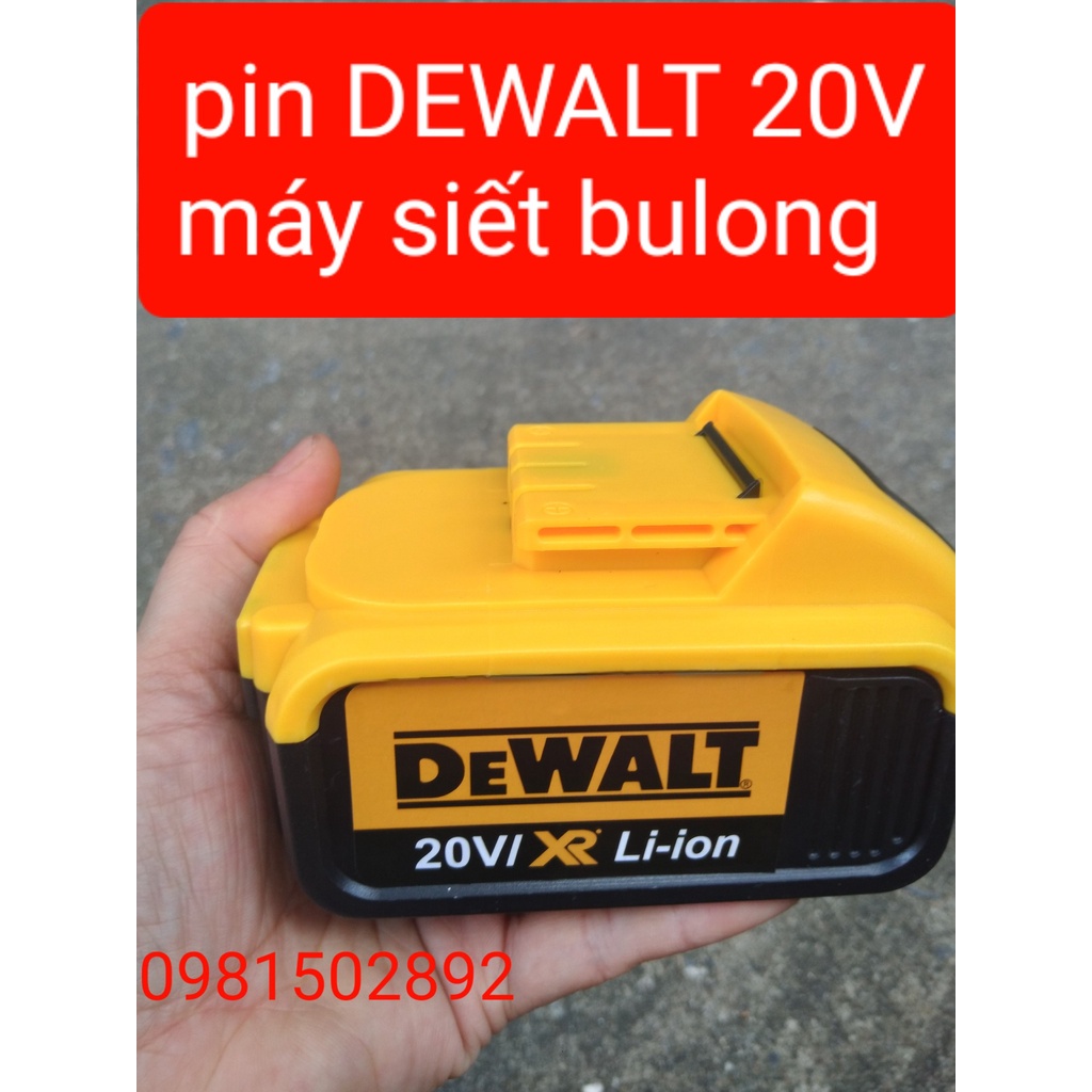 Pin 20V, pin máy siết bulong 20V DEWALT