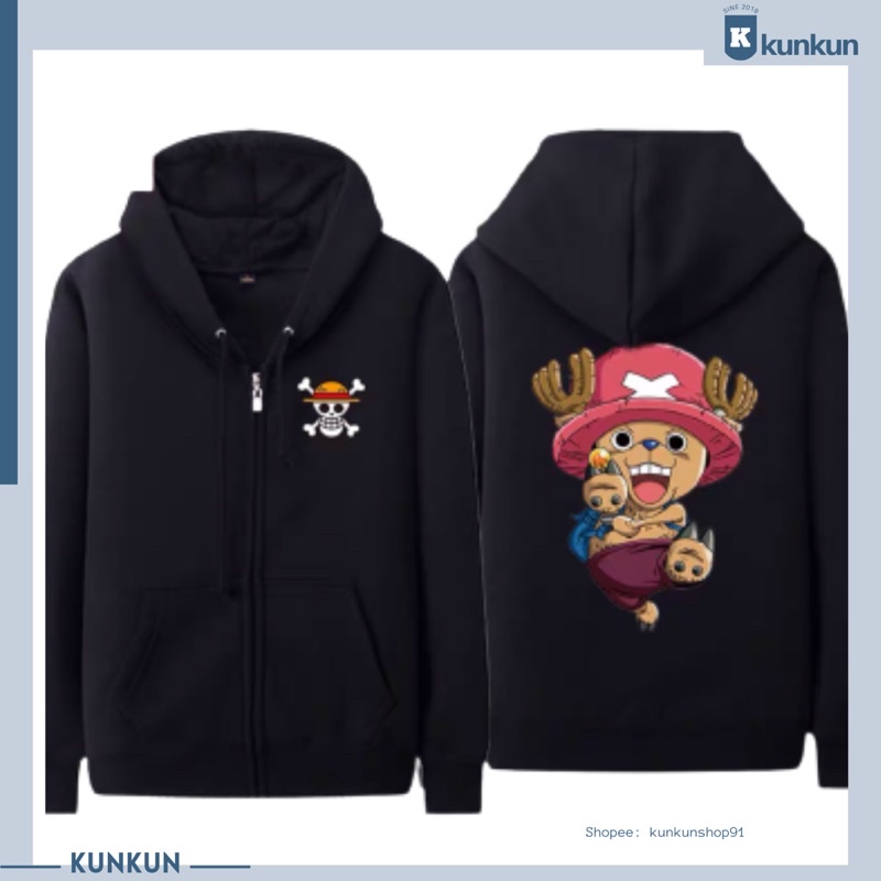 Áo Khoác Nỉ One Piece Mũ Rơm Nam Nữ Cá Tính Đủ Size