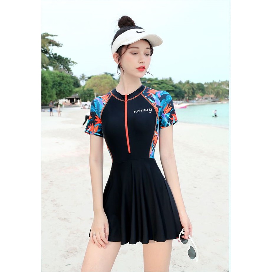 Đồ bơi bikini một mảnh kiểu váy cho nữ YYHC01 , có sẵn lót đùi và mút ngực