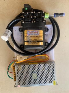 bơm phun sương tưới lan bơm đôi 12v