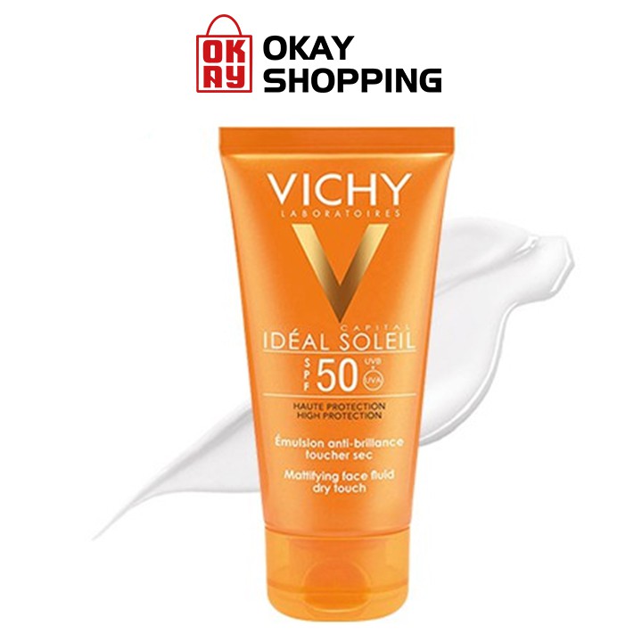 Kem chống nắng dưỡng da cho da dầu, không nhờn rít SPF 50 PA+++ Vichy Ideal Soleil 50ml | BigBuy360 - bigbuy360.vn