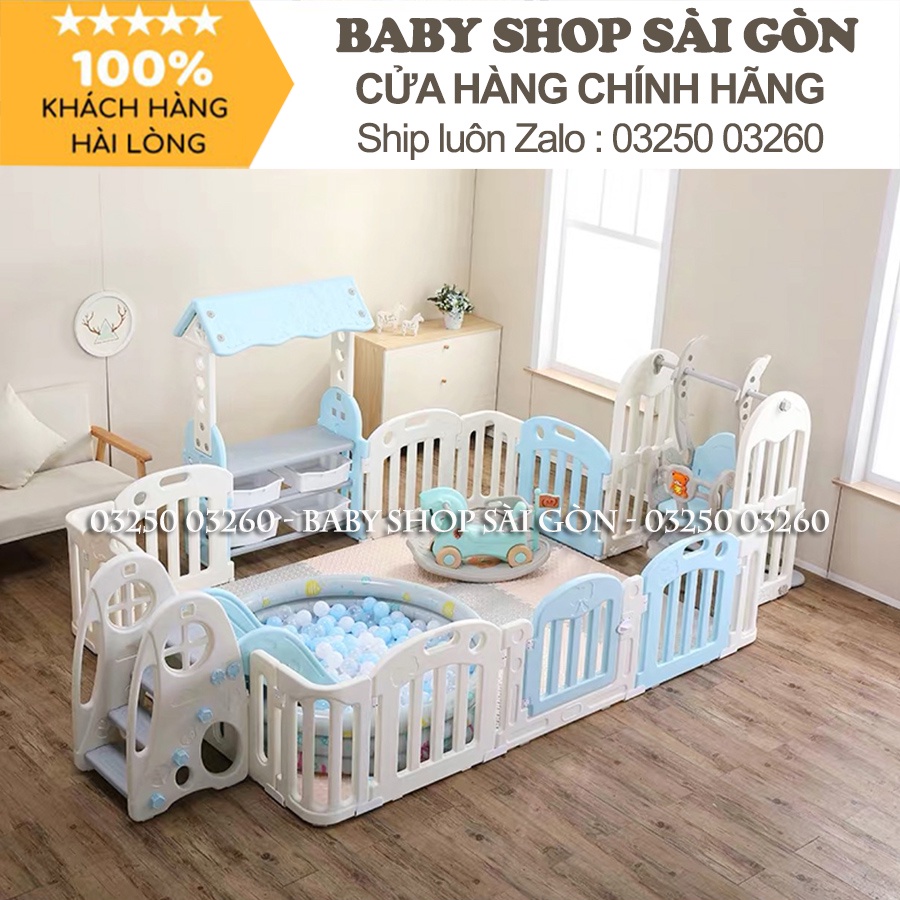 🌞 Combo trọn bộ quây bóng cầu trượt xích đu bể bóng cao cấp Hàn Quốc Newber Luxury 3 (1m9x2m5)