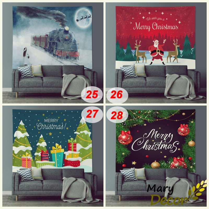 30+ Mẫu tranh vải treo tường decor, trang trí Mary Decor  (150x130cm, TẶNG móc treo) + Đèn led USB | BigBuy360 - bigbuy360.vn