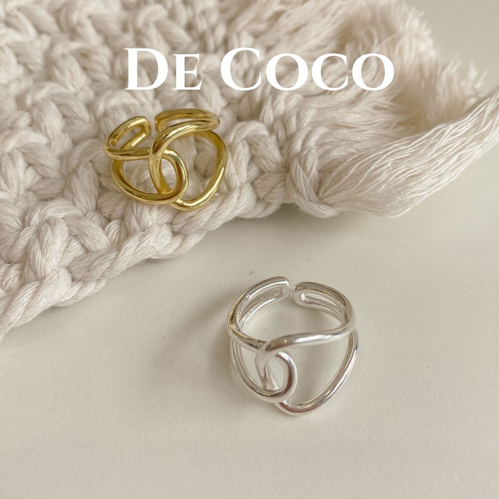 [Mã FAXANH245 giảm 10K đơn 50K] Nhẫn bạc Stuck with you Decoco.accessories
