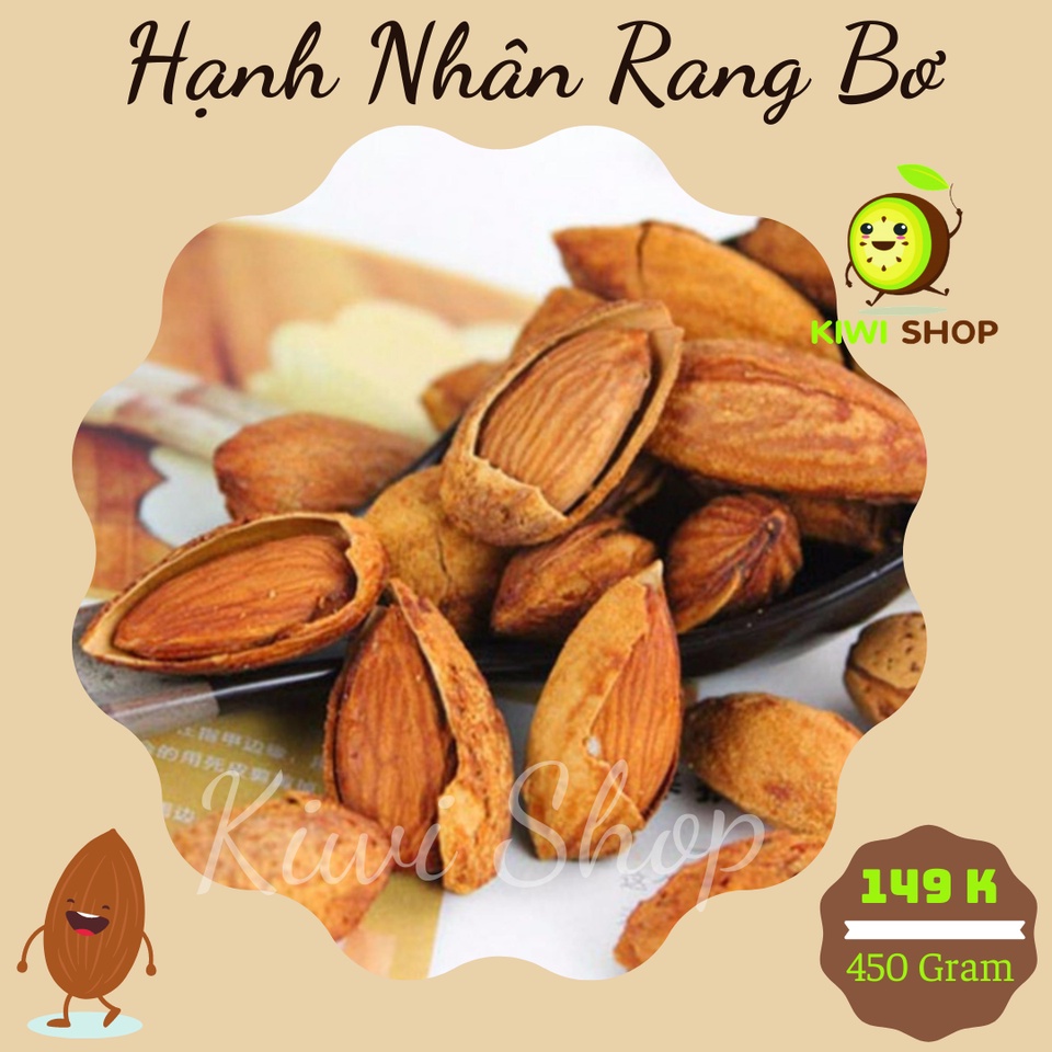 [Dinh Dưỡng Cho Mẹ] Hạnh Nhân Rang Bơ 450gram (Rất Tốt Cho Mẹ Bầu)