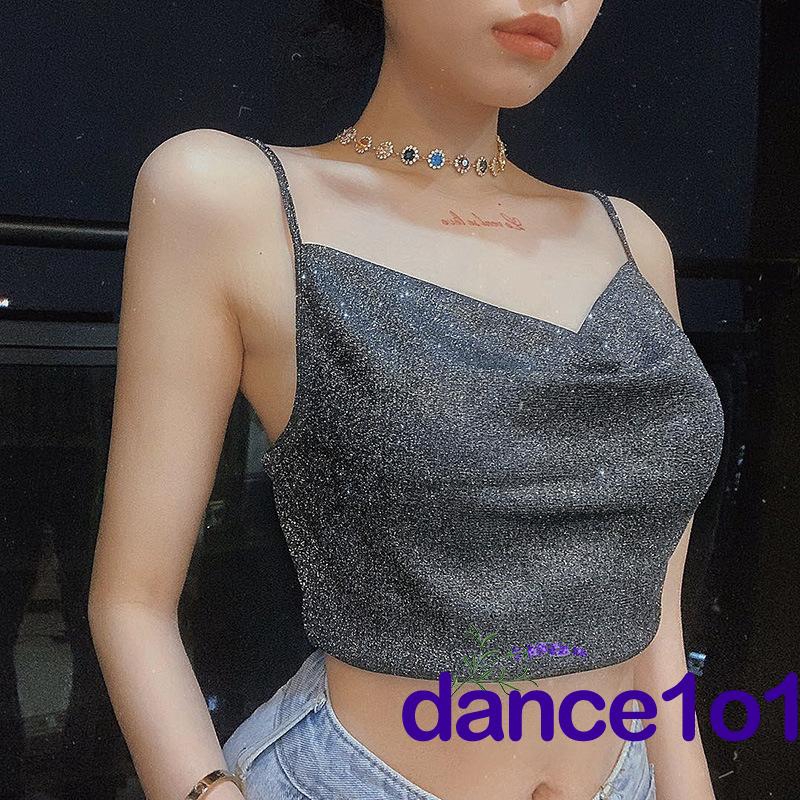 Áo Hai Dây Cộc Tay Hở Lưng Quyến Rũ Dành Cho Bạn Nữ