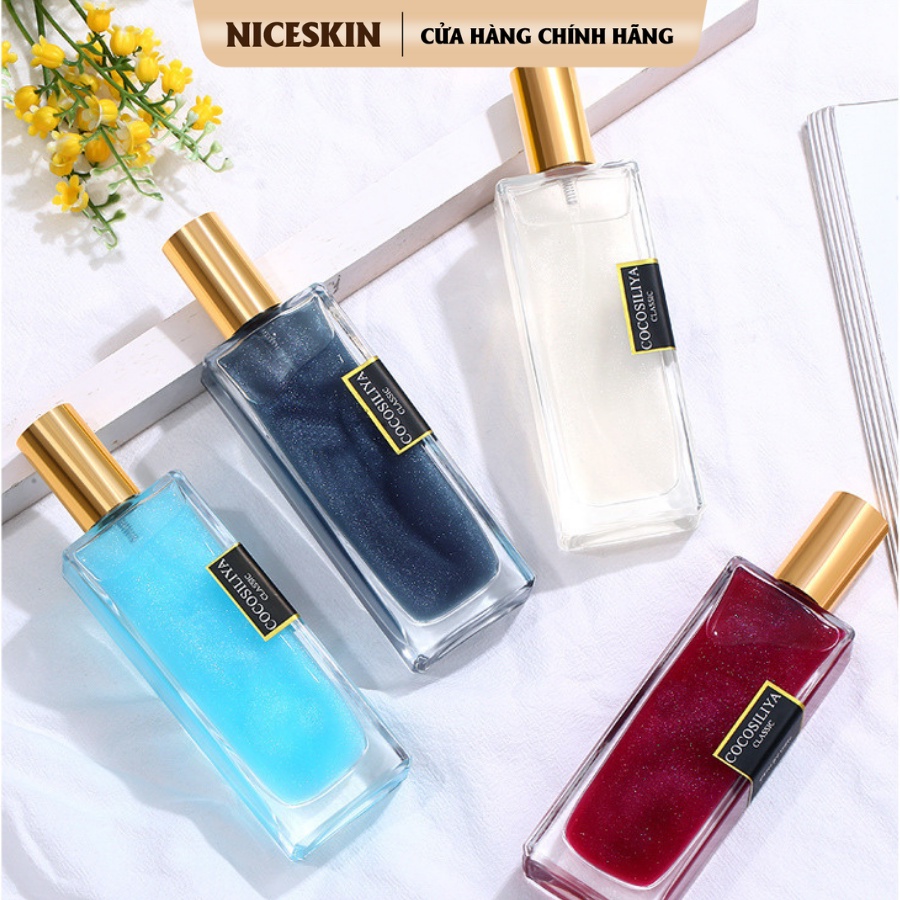 Body mist xịt thơm cơ thể ánh nhũ dành cho nam và nữ 50ml