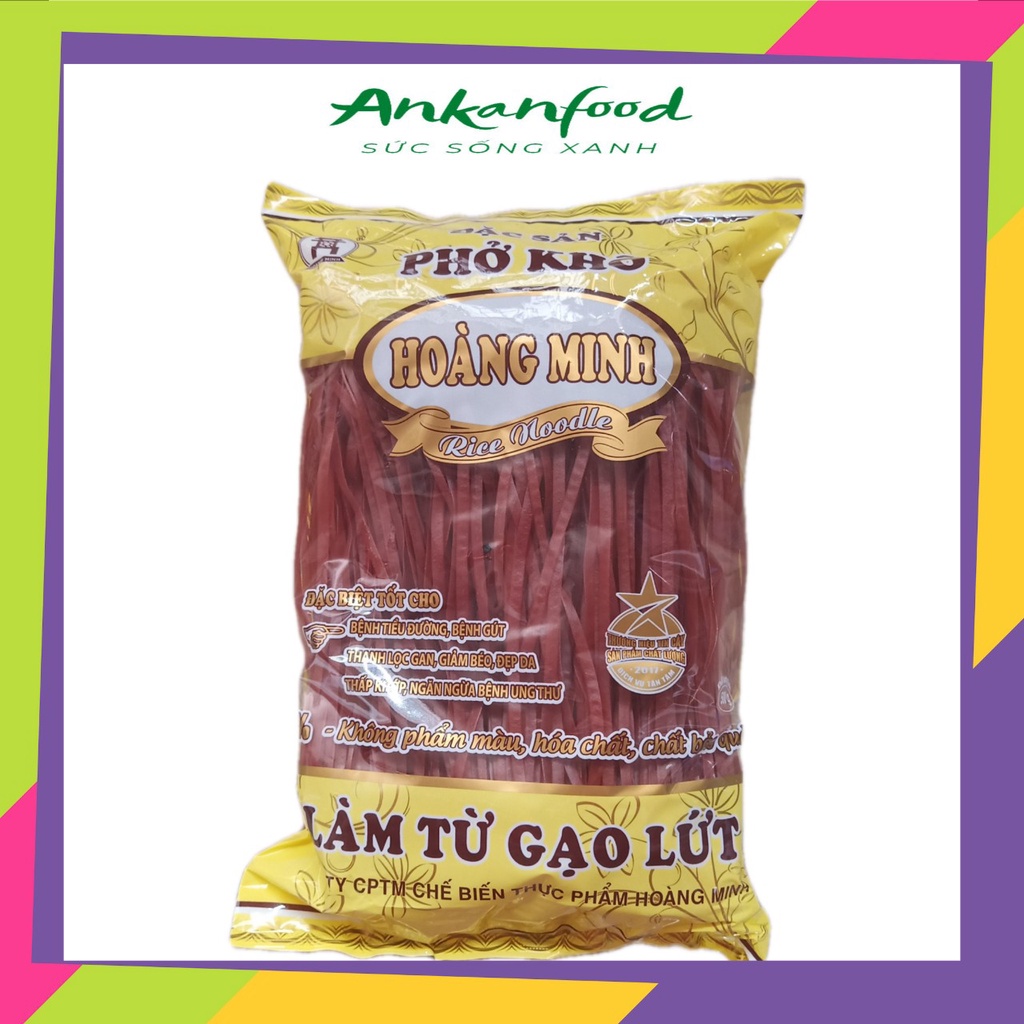 Phở Gạo Lứt Đỏ Thực Dưỡng - Hổ Trợ Ăn Kiêng Giảm Cân  500g ANKANFOOD