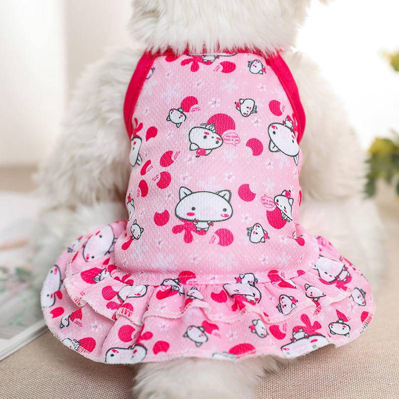 Đầm Cotton Mùa Hè Dễ Thương Cho Thú Cưng S-XXL