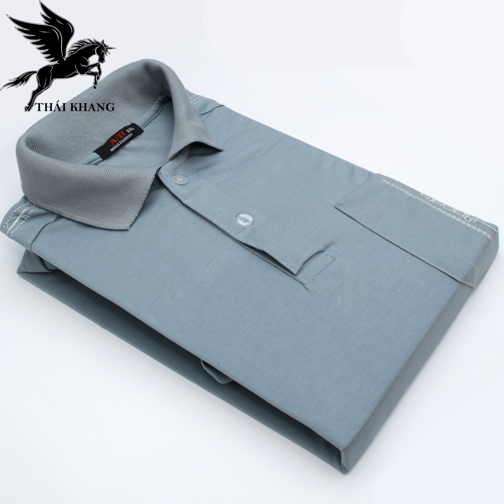 áo thun nam ngắn tay trung niên có cổ vải Cotton MÁT loại áo polo thun ngắn tay form rộng rãi TOG3 | BigBuy360 - bigbuy360.vn