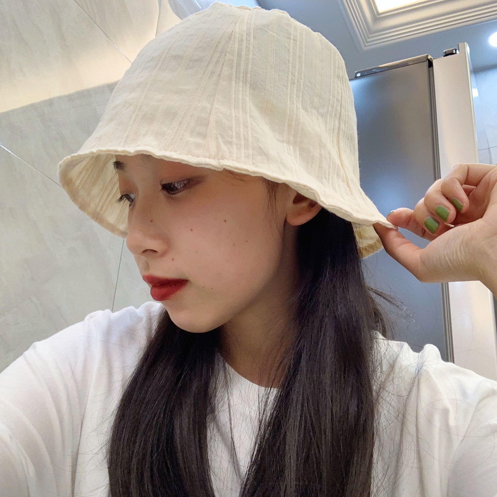 Vải Nhẹ! Nón Tai Bèo Vải Cotton Mỏng Thoáng Khí Chống Nắng Thiết Kế Dễ Thương