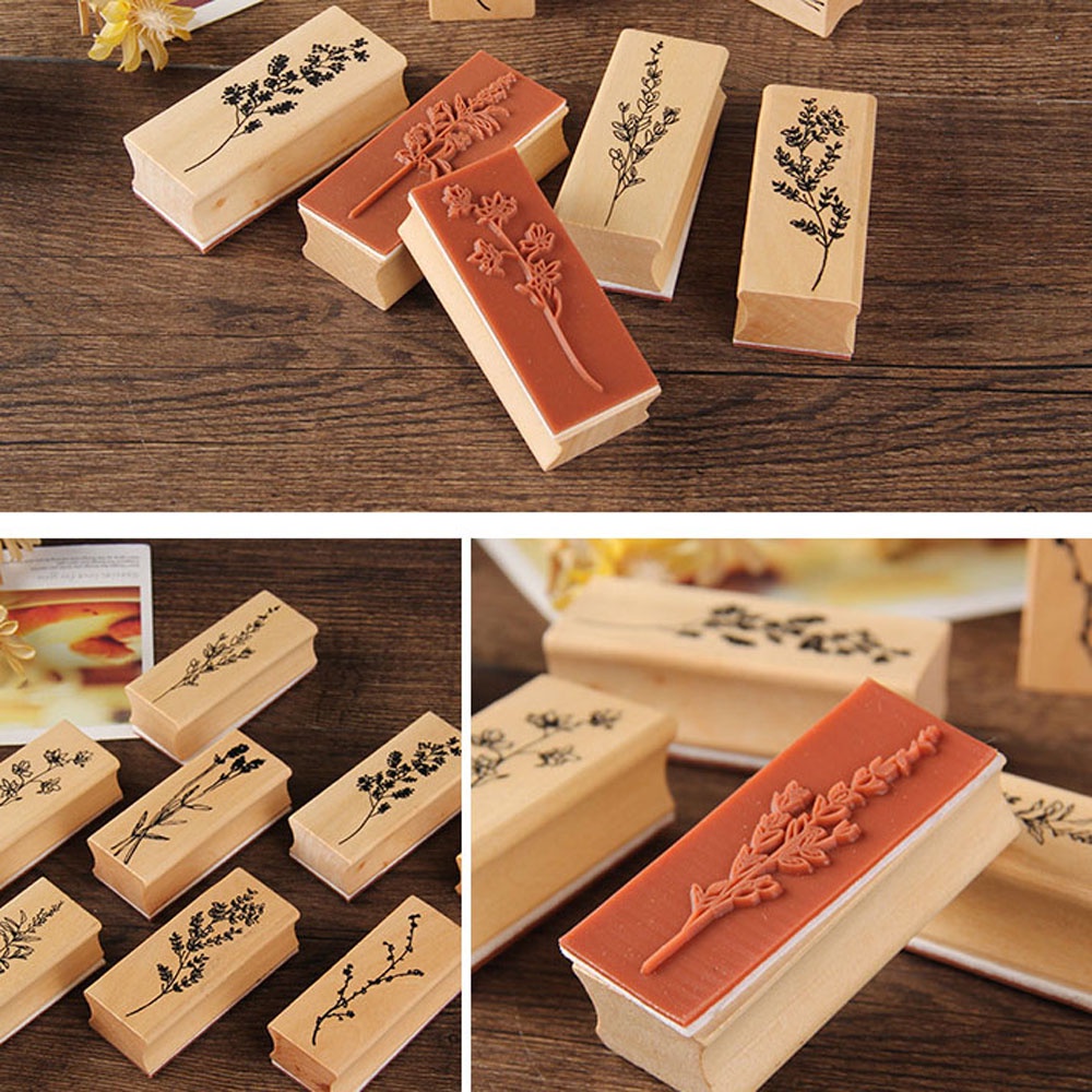 Con Dấu In Họa Tiết Hoa Lá Phong Cách Cổ Điển Độc Đáo Diy