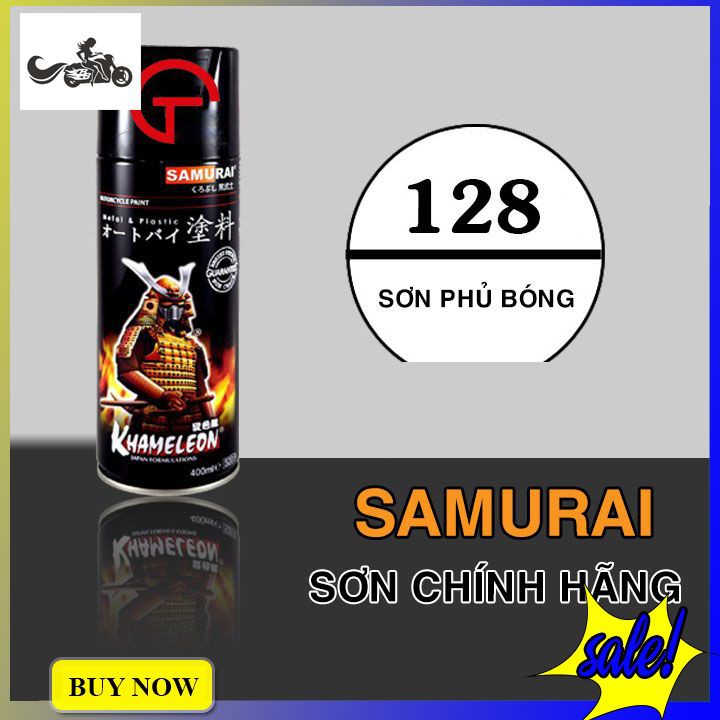 Sơn Bóng Samurai trong suốt mã 128 bảo vệ độ bền màu cho lớp sơn của xe ( chai 400ML)