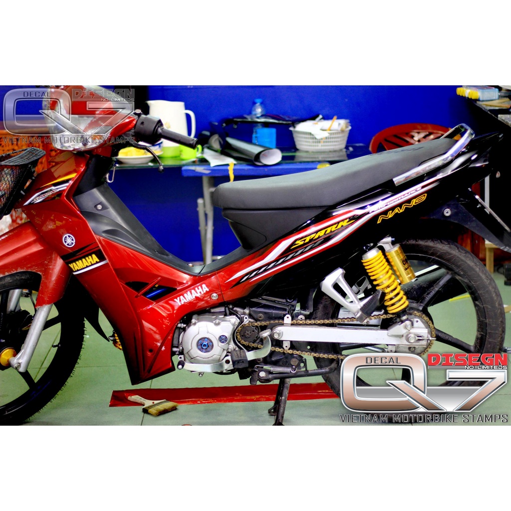 Tem Rời Sirius 110 ĐỎ ĐEN