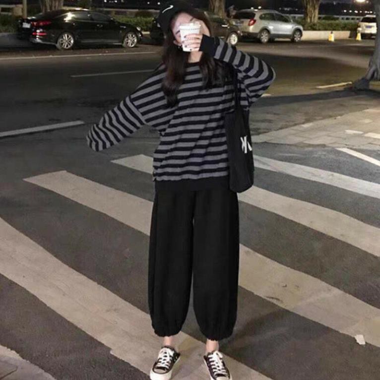 Quần Jogger Nữ Dài Ống Rộng Có Bo Simple Ulzzang 5 màu Unisex