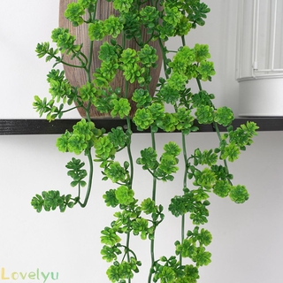 1 Chùm Lá Xanh Nhân Tạo Bằng Nhựa 63cm Dùng Trang Trí