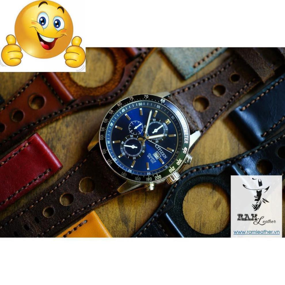 TỔNG HỢP DÂY ĐỒNG HỒ CITIZEN DA BÒ THẬT - CHÍNH HÃNG RAM LEATHER - P3 .
