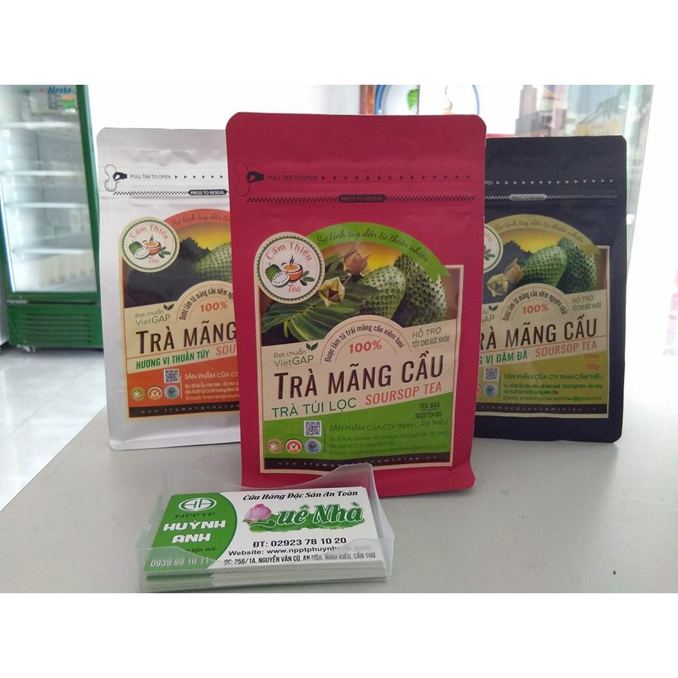 TRÀ MÃNG CẦU CẨM THIỀU 100G (Hương vị thuần túy và túi lọc) + HỘP