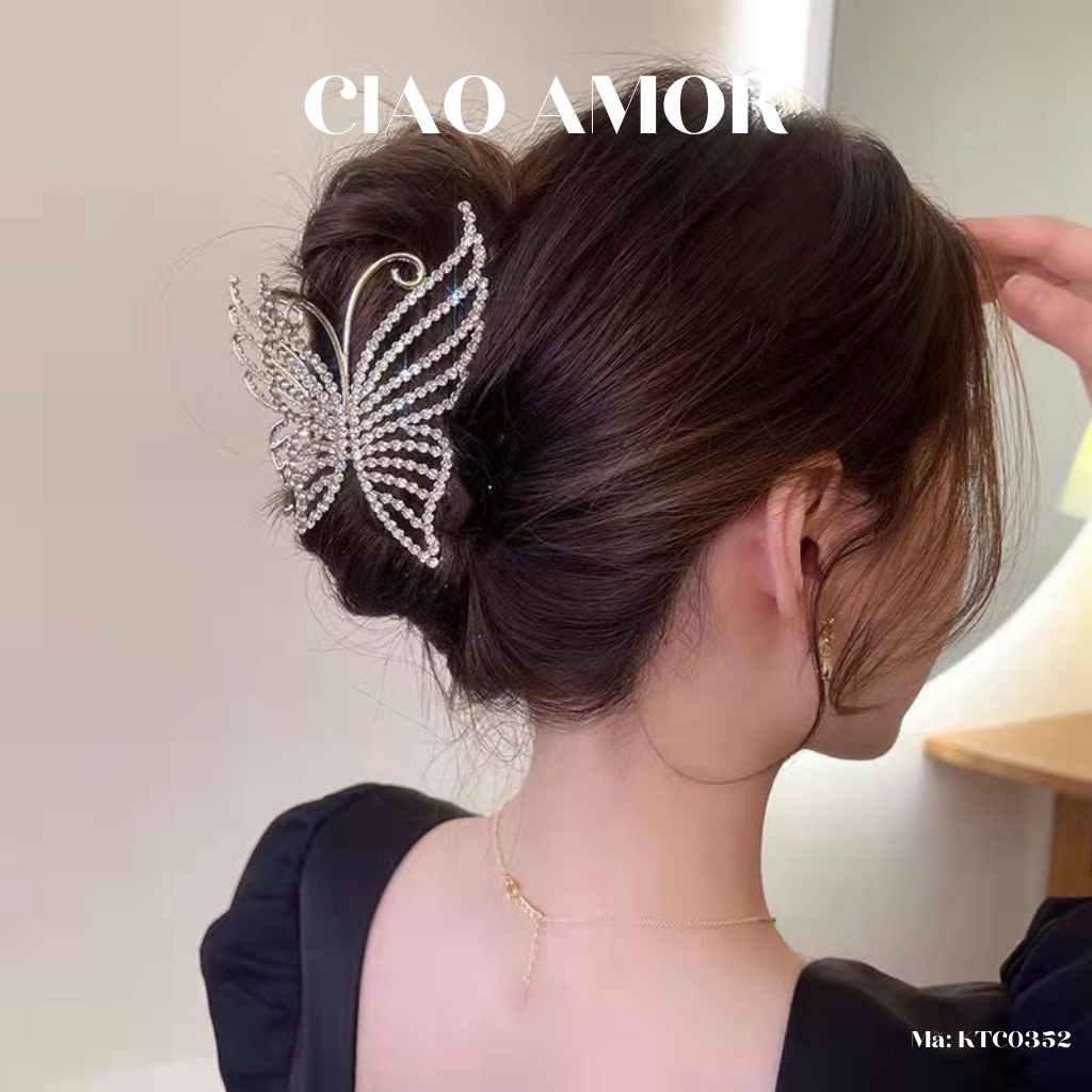 Kẹp tóc nữ, Kẹp càng cua dự tiệc sang trọng lập lánh to bản Phụ kiện tóc - KTC0352