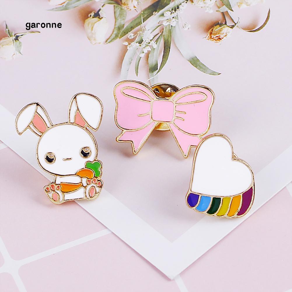 Ghim cài áo hình chiếc nơ/trái tim/chú thỏ đáng yêu cho nữ