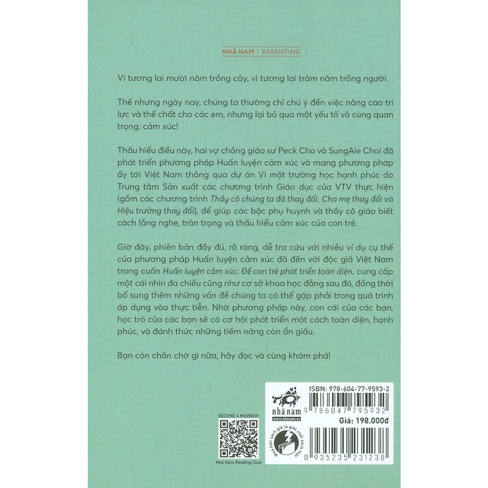 Sách - Huấn Luyện Cảm Xúc - Để Con Trẻ Phát Triển Toàn Diện