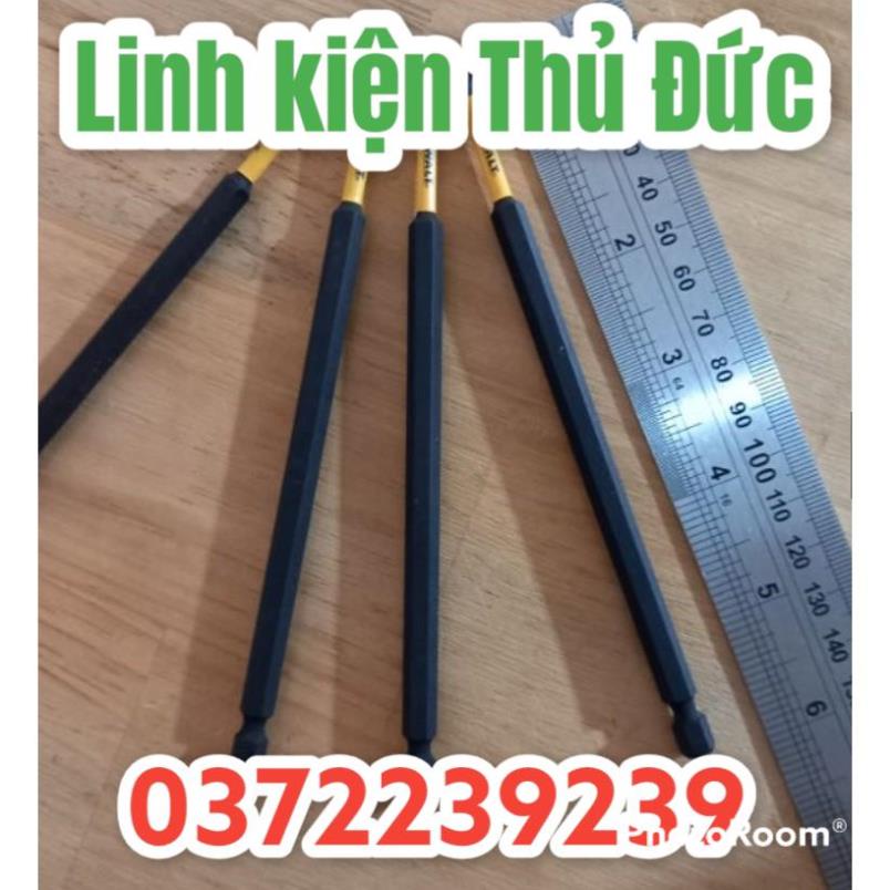 Lktd BN. Mũi vít DEWALT  chính hãng PH2 15cm - Đen- Xám từ hít mạnh