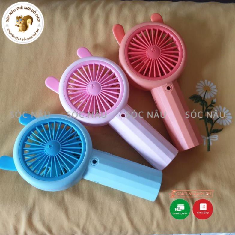 Quạt phun sương mini tích điện cầm tay , Quạt Mini Tích Điện Phun Hơi Nước Tạo Ẩm - Hàng loại 1