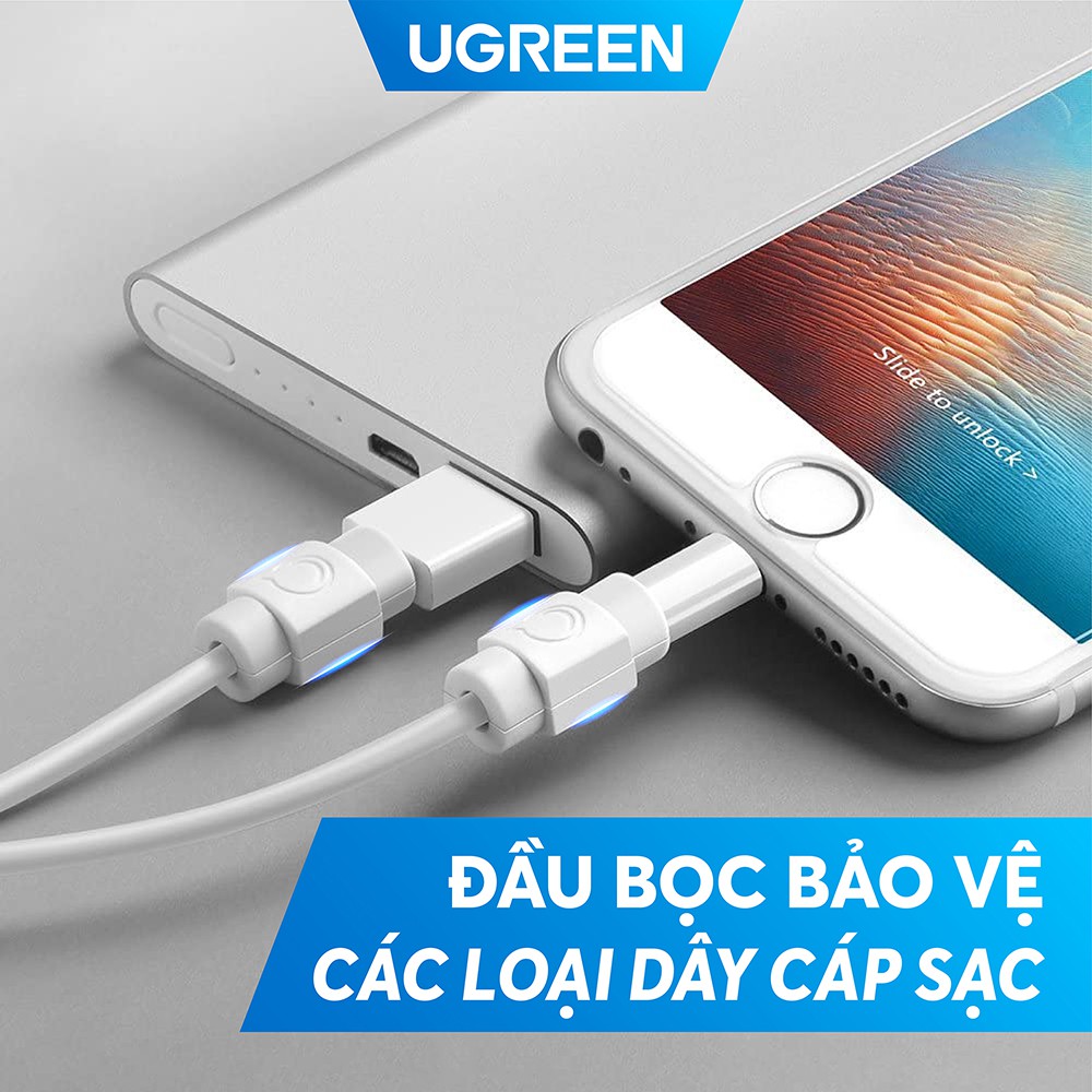 Đầu bọc bảo vệ các loại dây cáp sạc và tai nghe tránh gãy đứt UGREEN LP127 40705