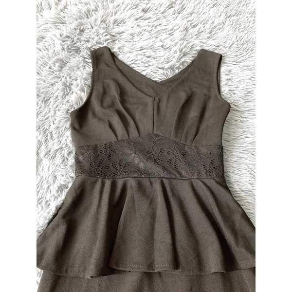 Đầm ôm body eo ren/xoè